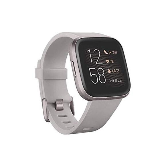 New With Imperfections Fitbit unisex Versa 2 Health Smartwatch ,Gray- OS